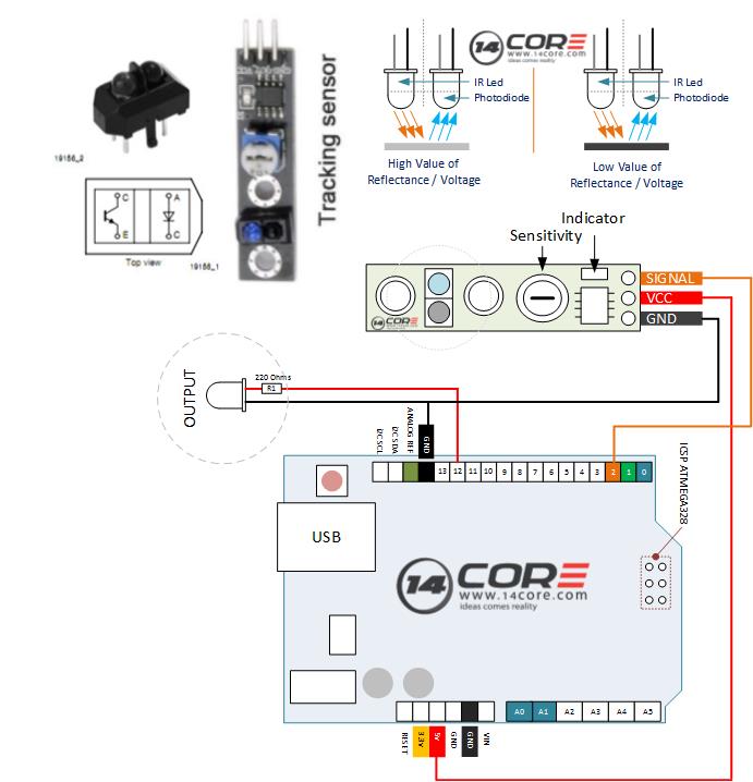 37-in-1-sensor-kit-14core-soure-code-wiring-guide-ir-phototransistor-infrared-line-following-sensor-module