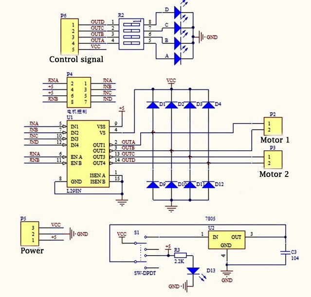 H Bridge Circuit Diagram Dc Motor