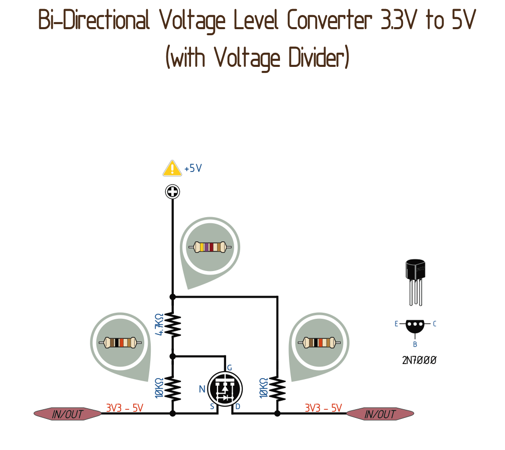 2n7000 Arduino. Voltage Level Converter. Конвертер уровня на 2n7000. Voltage Level Converter 12 to 5. Bi directional