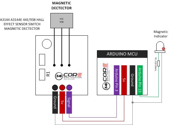 Wiring Hall Effect Sensor Switch Magnet Detector Module