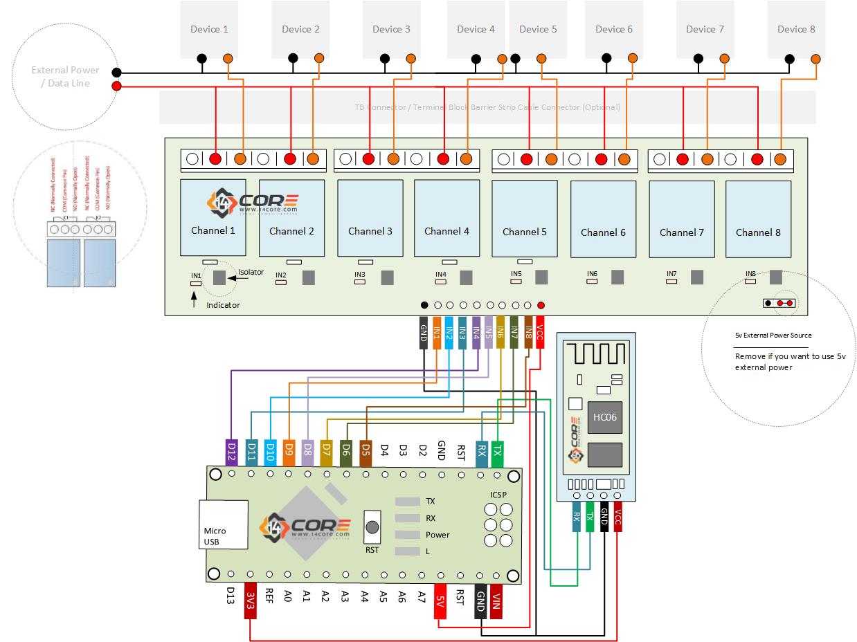 8 relay module datasheet