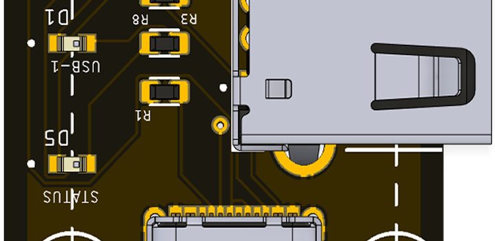 14CORE TYPE-C to USB-A HUB on FE1.1S USB 2.0 High-Speed 4-PORT HUB Controller Chip