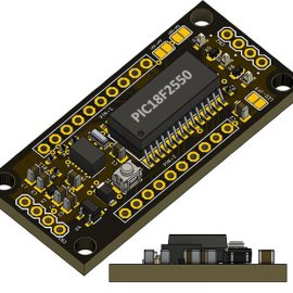 14CORE Microchip PIC18F2550 8Bit Minimal Development Board Microcontroller w/d USB Pin